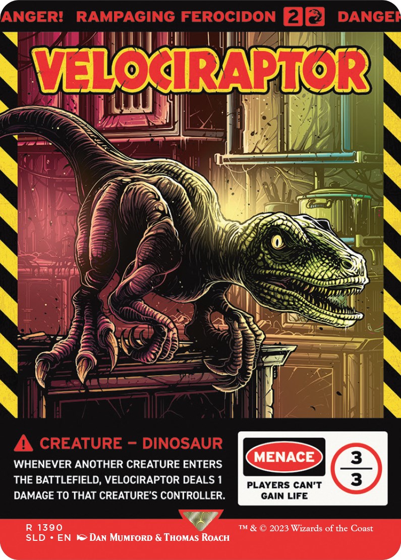 Velociraptor - Rampaging Ferocidon [Secret Lair Drop Series] | Yard's Games Ltd