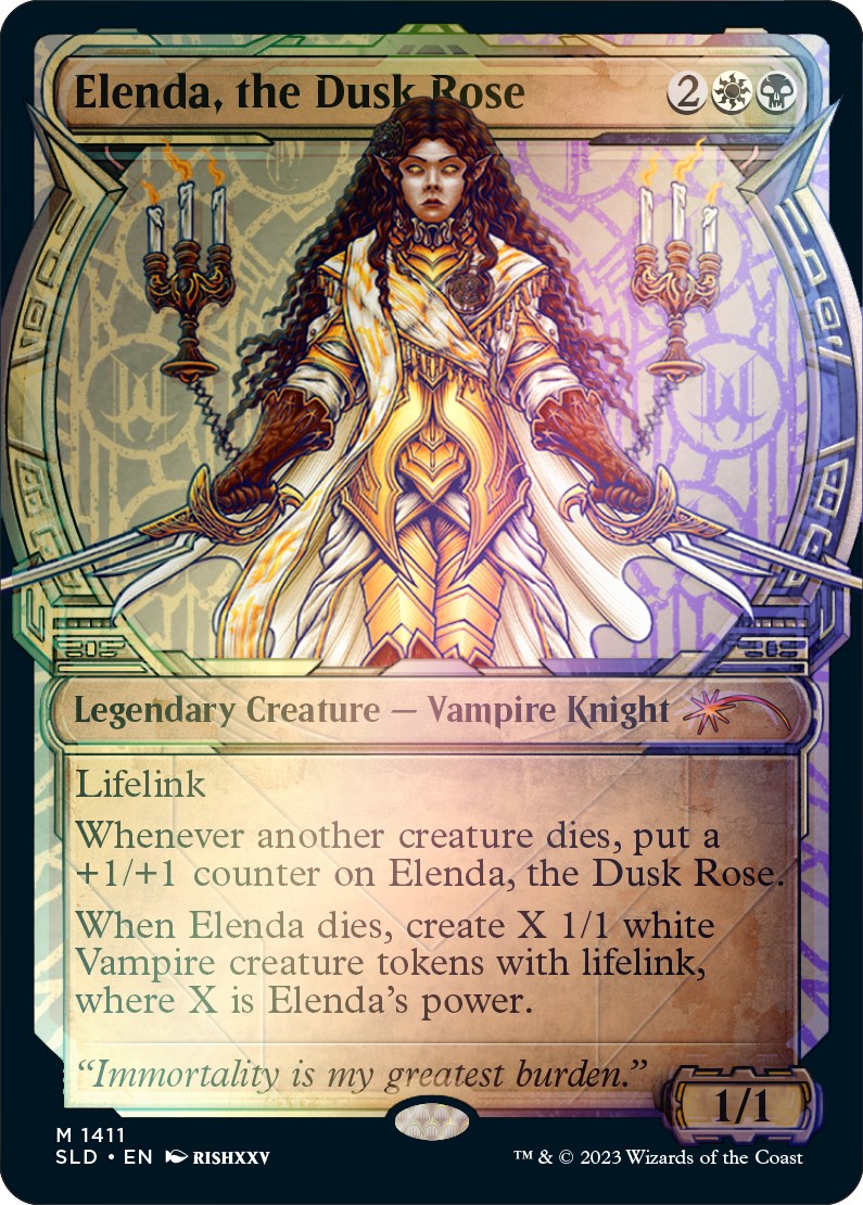 Elenda, the Dusk Rose (Rainbow Foil) [Secret Lair Drop Series] | Yard's Games Ltd