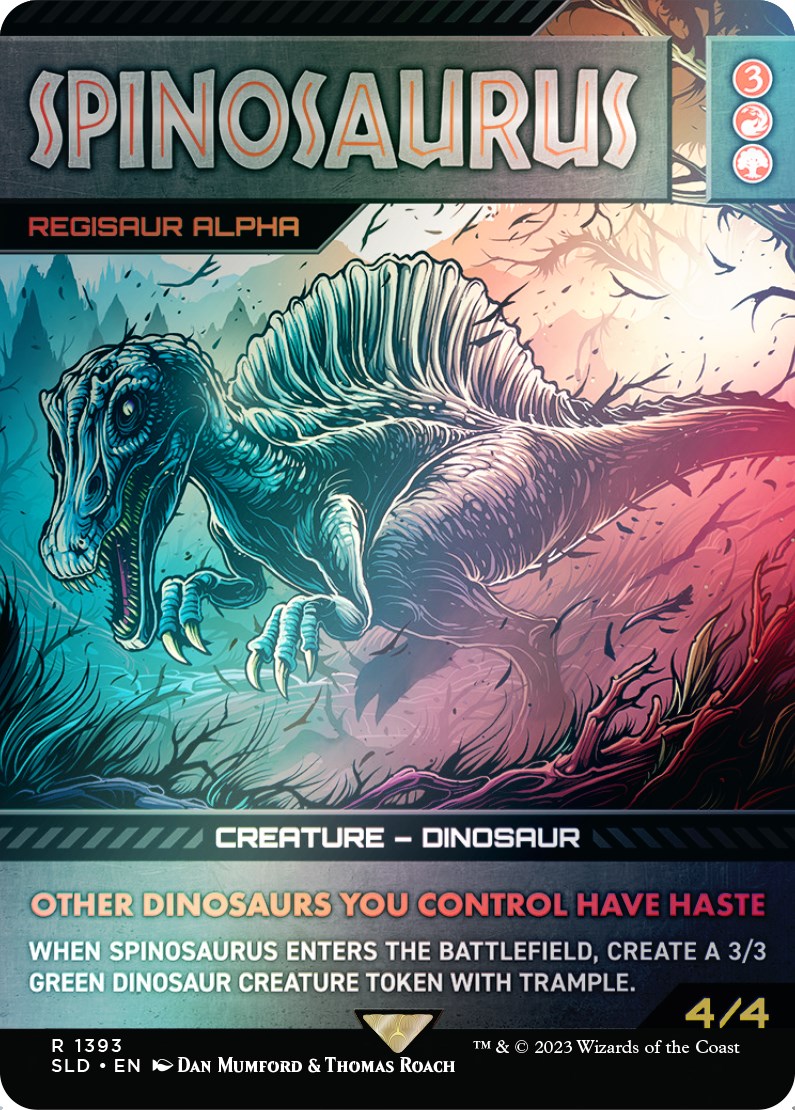 Spinosaurus - Regisaur Alpha (Rainbow Foil) [Secret Lair Drop Series] | Yard's Games Ltd