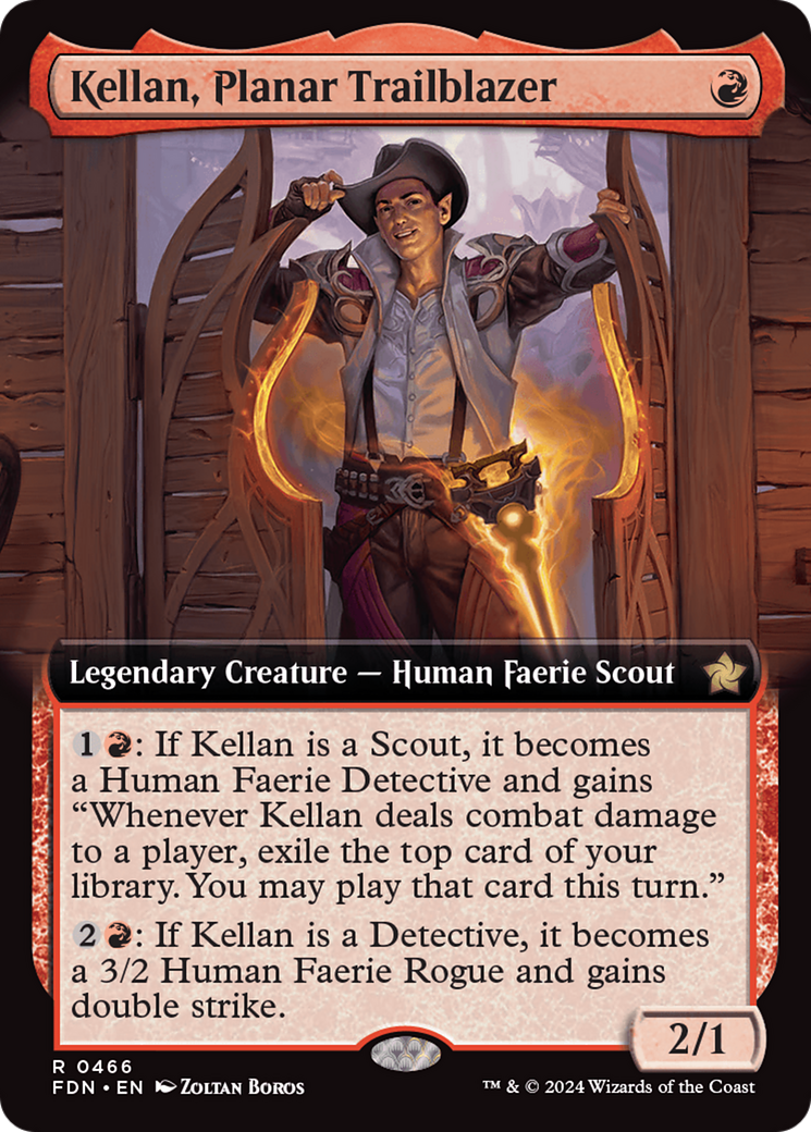 Kellan, Planar Trailblazer (Extended Art) [Foundations] | Yard's Games Ltd