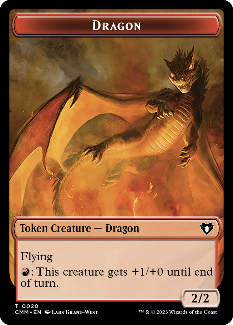 Dragon Token (20) [Commander Masters Tokens] | Yard's Games Ltd