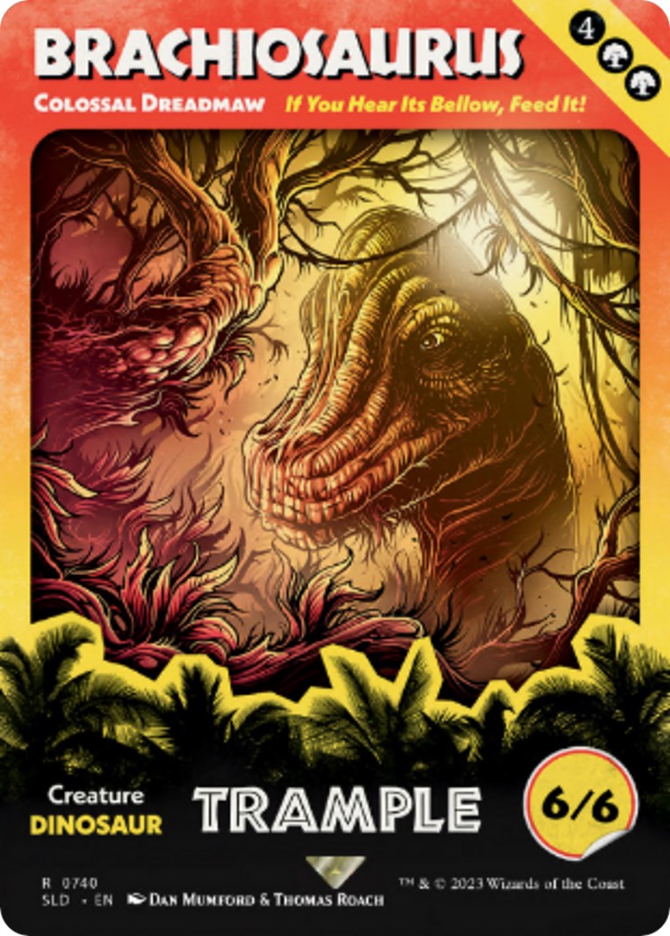 Brachiosaurus - Colossal Dreadmaw (Rainbow Foil) [Secret Lair Drop Series] | Yard's Games Ltd