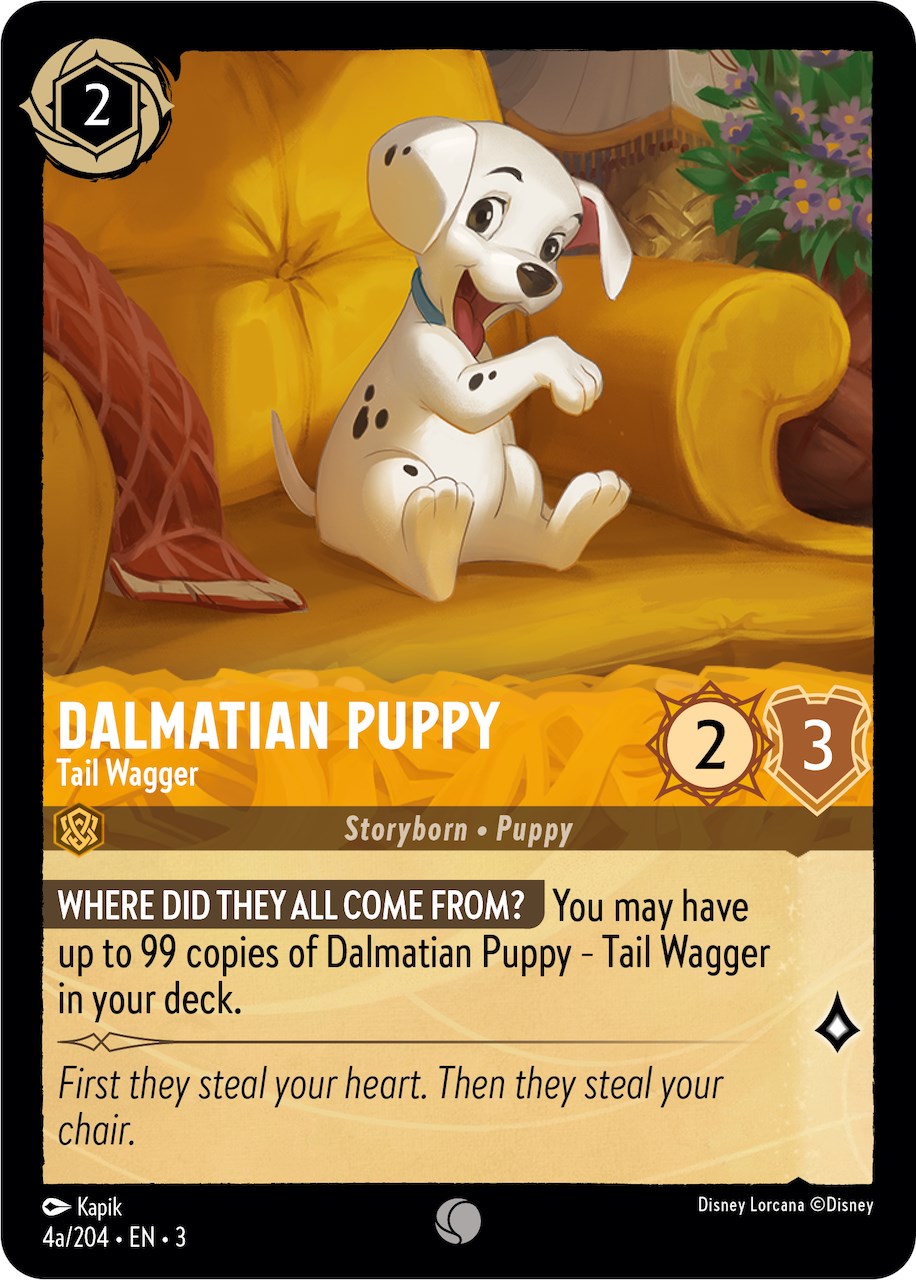 Dalmatian Puppy - Tail Wagger (4a) (4a/204) [Into the Inklands] | Yard's Games Ltd