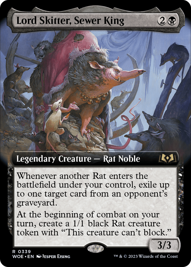 Lord Skitter, Sewer King (Extended Art) [Wilds of Eldraine] | Yard's Games Ltd