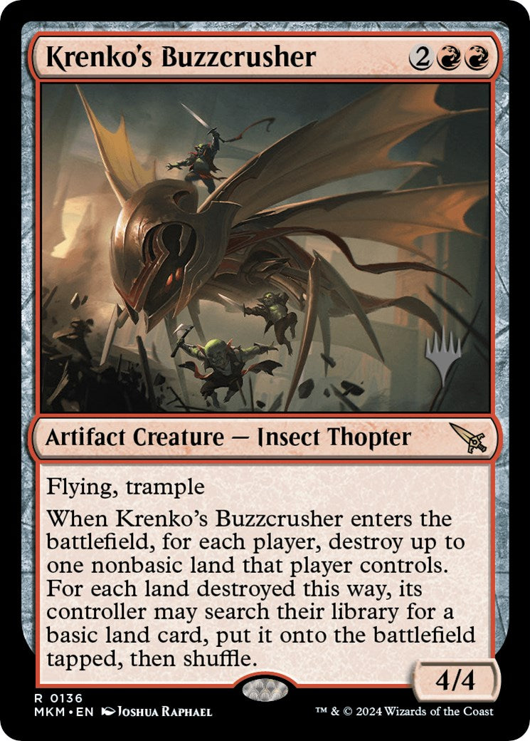 Krenko's Buzzcrusher (Promo Pack) [Murders at Karlov Manor Promos] | Yard's Games Ltd