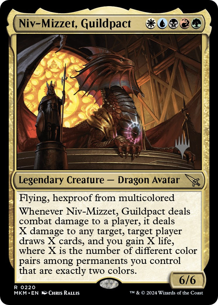 Niv-Mizzet, Guildpact (Promo Pack) [Murders at Karlov Manor Promos] | Yard's Games Ltd