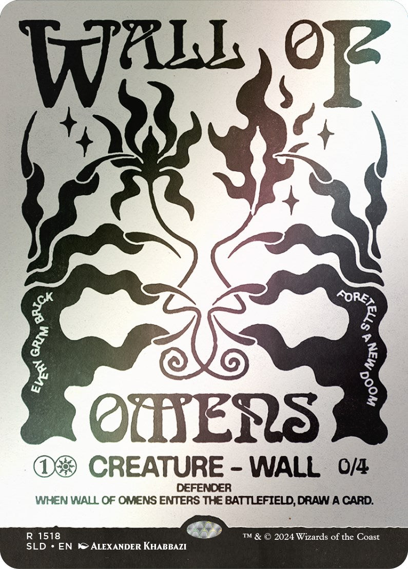 Wall of Omens (Rainbow Foil) [Secret Lair Drop Series] | Yard's Games Ltd