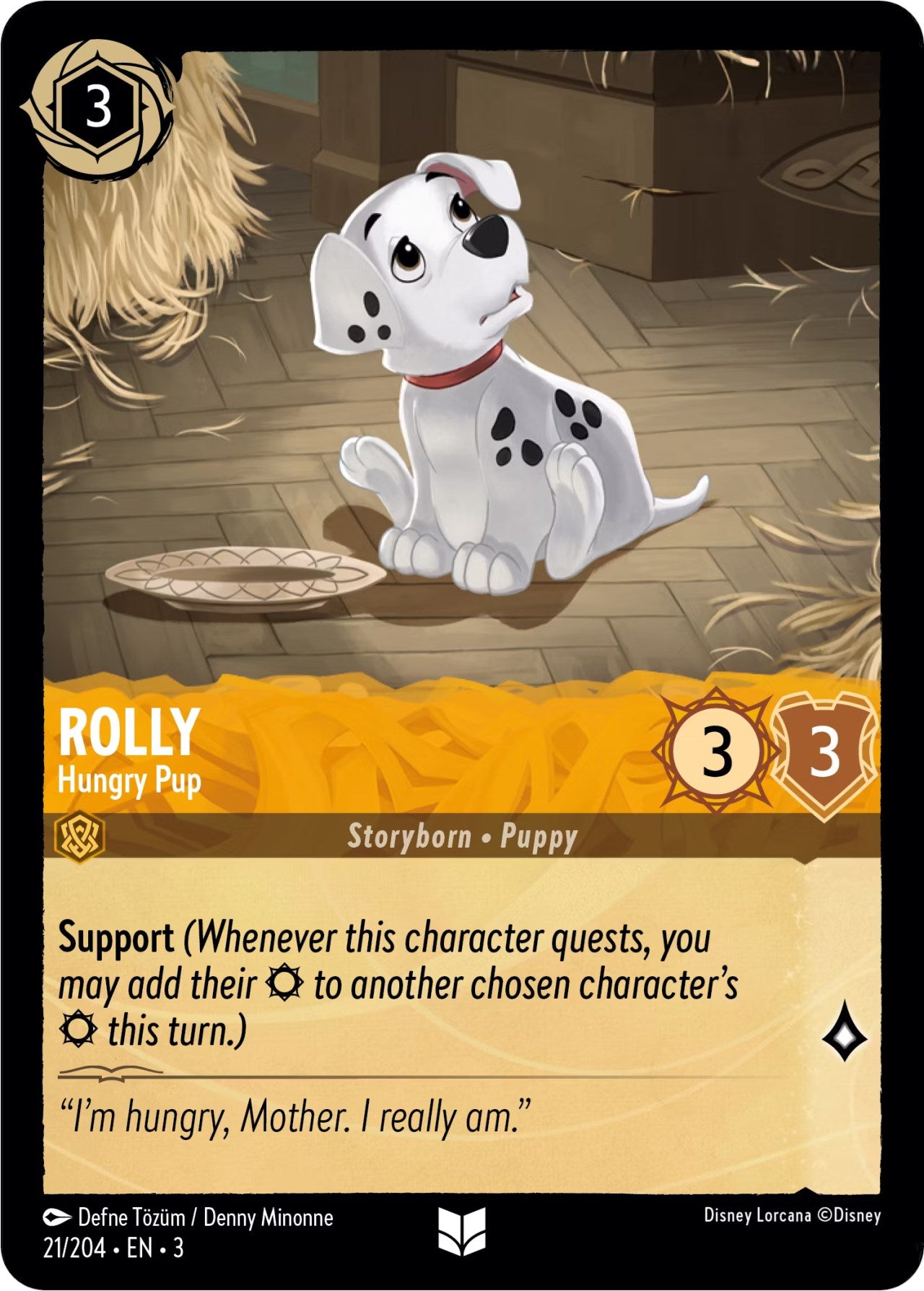 Rolly - Hungry Pup (21/204) [Into the Inklands] | Yard's Games Ltd