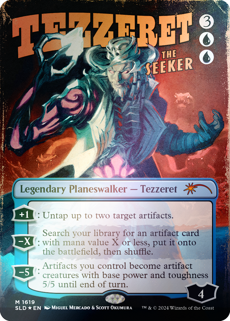 Tezzeret the Seeker (1619) (Rainbow Foil) [Secret Lair Drop Series] | Yard's Games Ltd