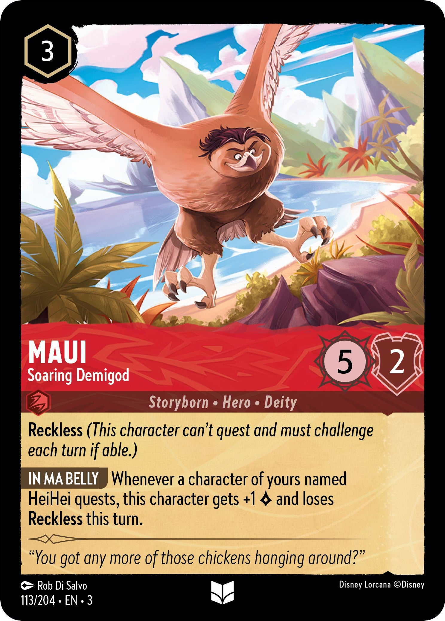 Maui - Soaring Demigod (113//204) [Into the Inklands] | Yard's Games Ltd