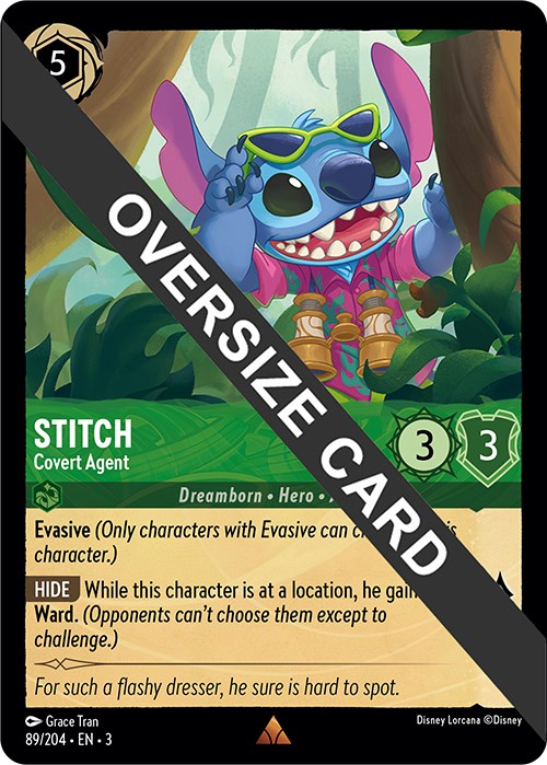 Stitch - Covert Agent (Oversized) (89//204) [Into the Inklands] | Yard's Games Ltd