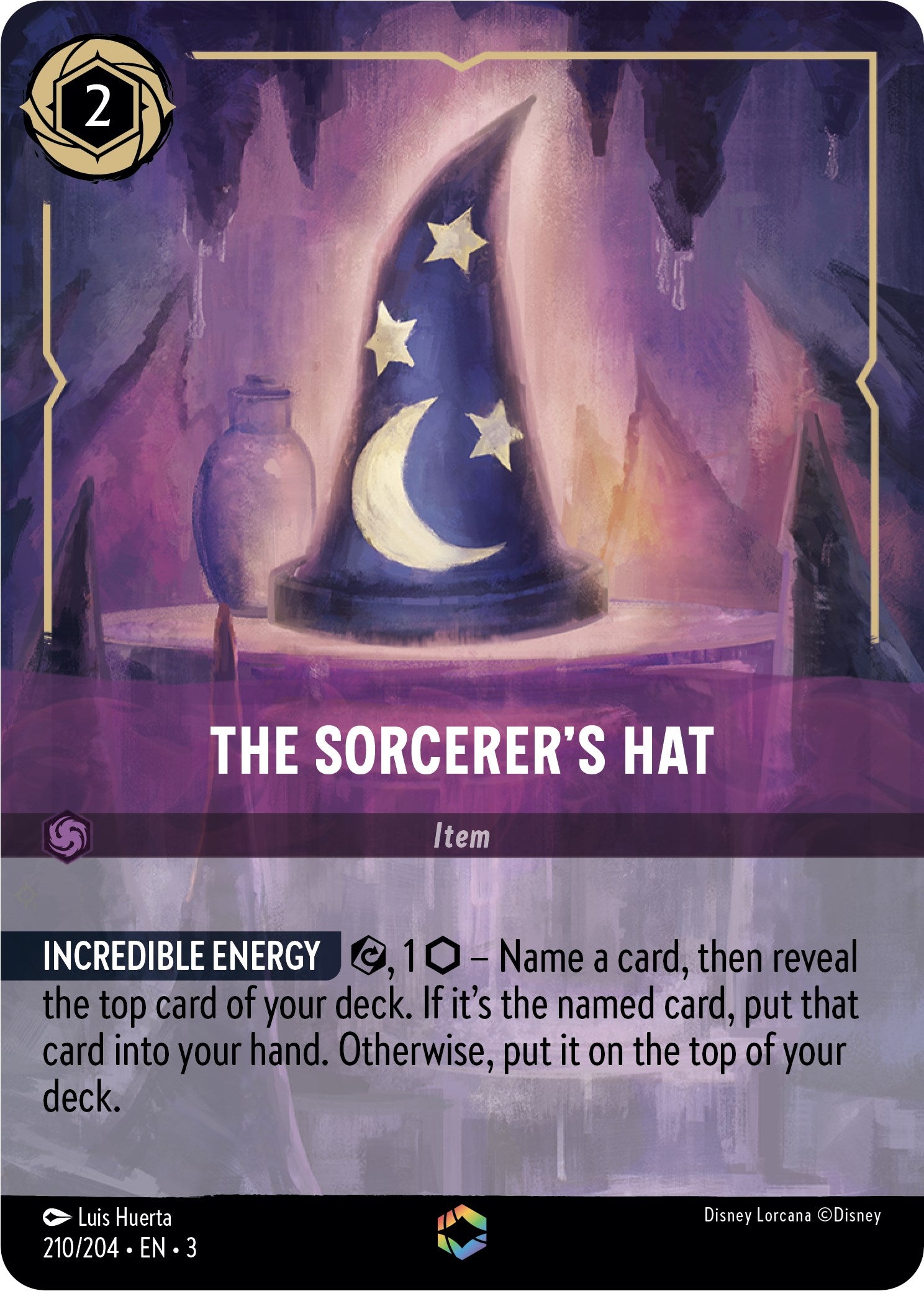 The Sorcerer's Hat (Alternate Art) (210/204) [Into the Inklands] | Yard's Games Ltd