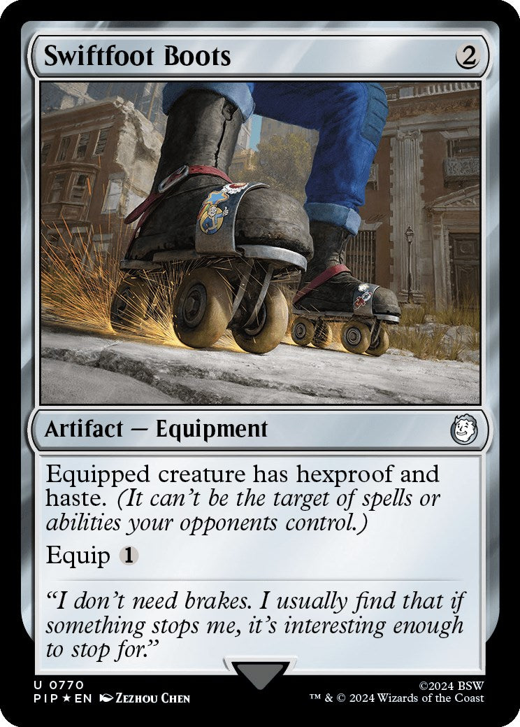 Swiftfoot Boots (Surge Foil) [Fallout] | Yard's Games Ltd