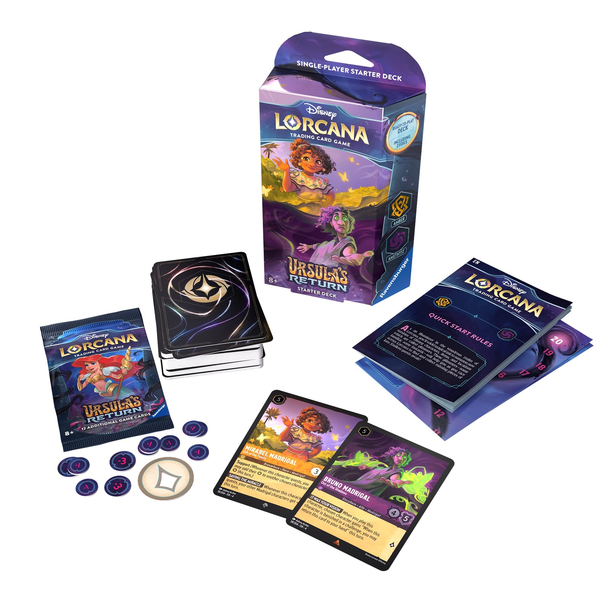 Ursula's Return - Starter Deck (Amber & Amethyst) | Yard's Games Ltd