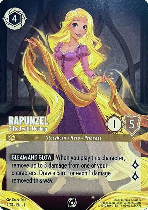 Rapunzel - Gifted with Healing (4) [Promo Cards] | Yard's Games Ltd