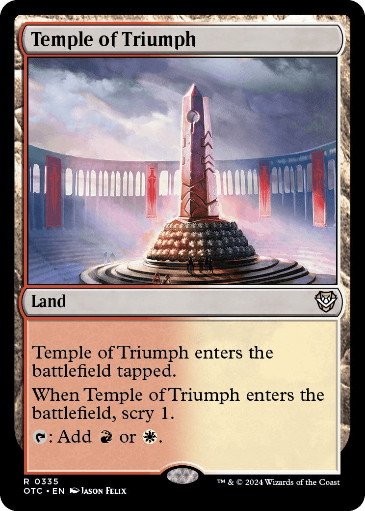 Temple of Triumph [Outlaws of Thunder Junction Commander] | Yard's Games Ltd