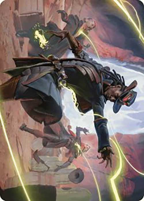 Lilah, Undefeated Slickshot Art Card [Outlaws of Thunder Junction Art Series] | Yard's Games Ltd