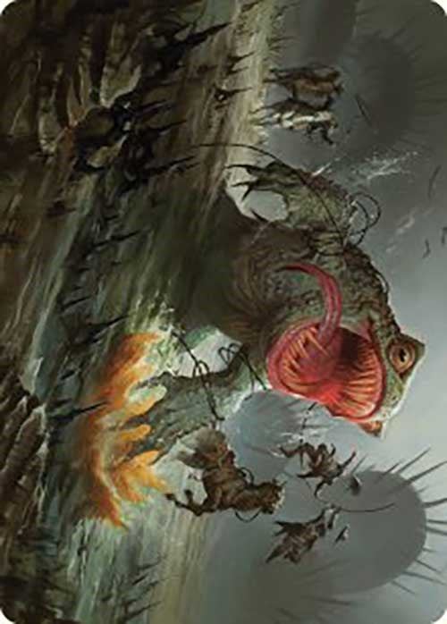 The Gitrog, Ravenous Ride Art Card [Outlaws of Thunder Junction Art Series] | Yard's Games Ltd