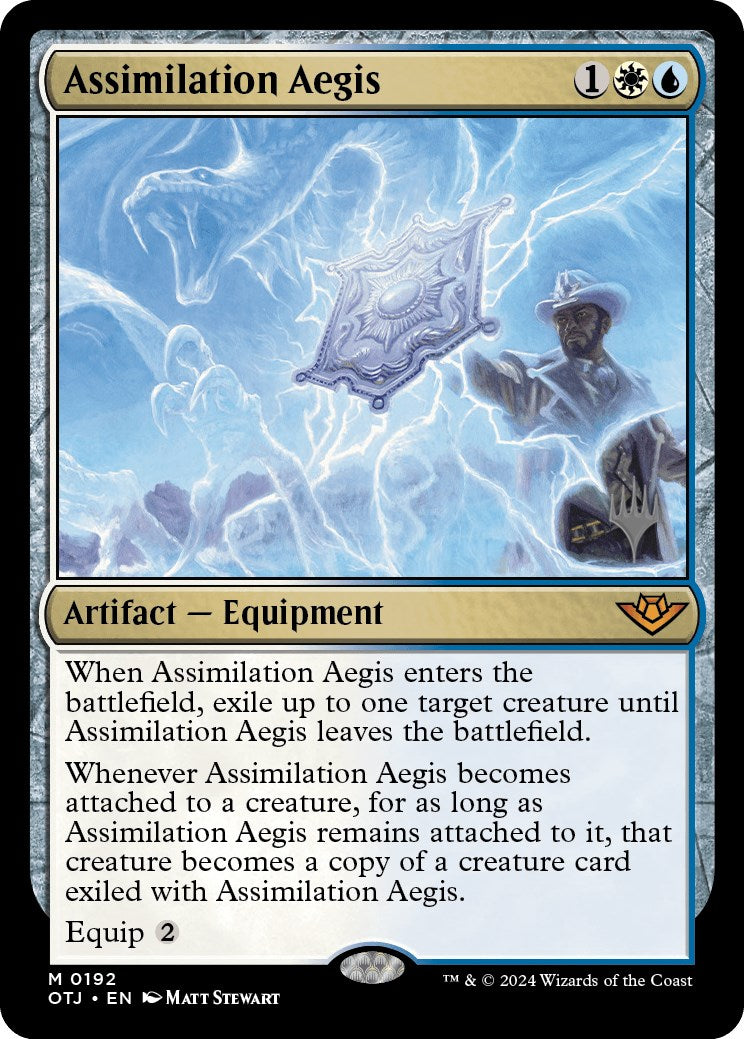 Assimilation Aegis (Promo Pack) [Outlaws of Thunder Junction Promos] | Yard's Games Ltd