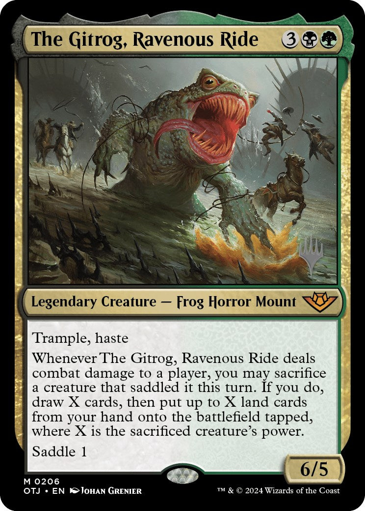 The Gitrog, Ravenous Ride (Promo Pack) [Outlaws of Thunder Junction Promos] | Yard's Games Ltd