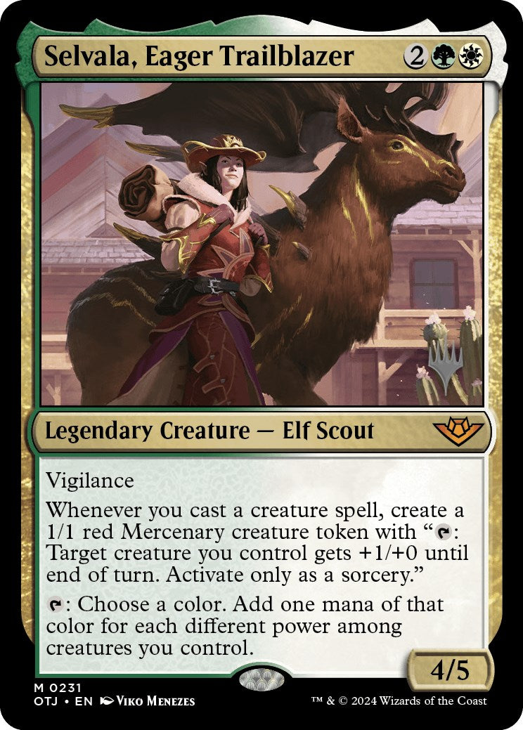 Selvala, Eager Trailblazer (Promo Pack) [Outlaws of Thunder Junction Promos] | Yard's Games Ltd