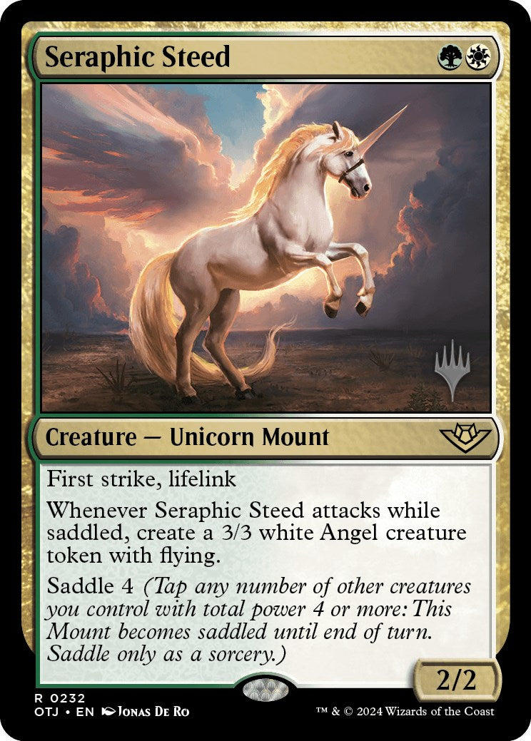 Seraphic Steed (Promo Pack) [Outlaws of Thunder Junction Promos] | Yard's Games Ltd