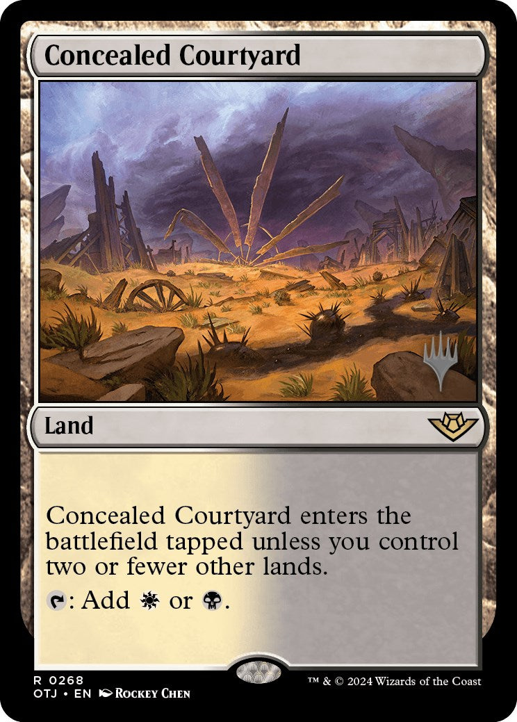 Concealed Courtyard (Promo Pack) [Outlaws of Thunder Junction Promos] | Yard's Games Ltd