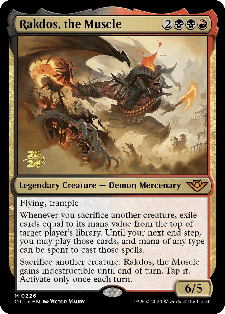 Rakdos, the Muscle [Outlaws of Thunder Junction Prerelease Promos] | Yard's Games Ltd