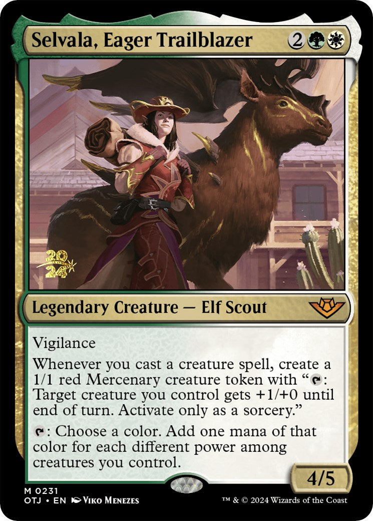 Selvala, Eager Trailblazer [Outlaws of Thunder Junction Prerelease Promos] | Yard's Games Ltd