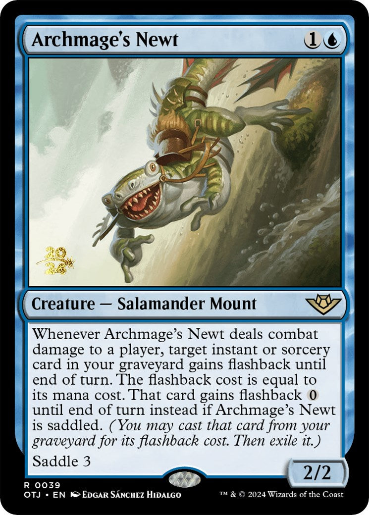 Archmage's Newt [Outlaws of Thunder Junction Prerelease Promos] | Yard's Games Ltd