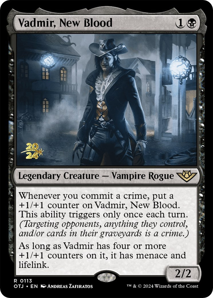 Vadmir, New Blood [Outlaws of Thunder Junction Prerelease Promos] | Yard's Games Ltd
