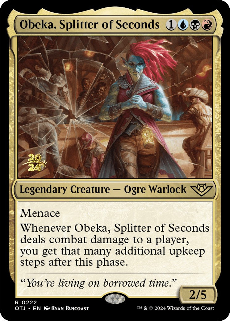 Obeka, Splitter of Seconds [Outlaws of Thunder Junction Prerelease Promos] | Yard's Games Ltd