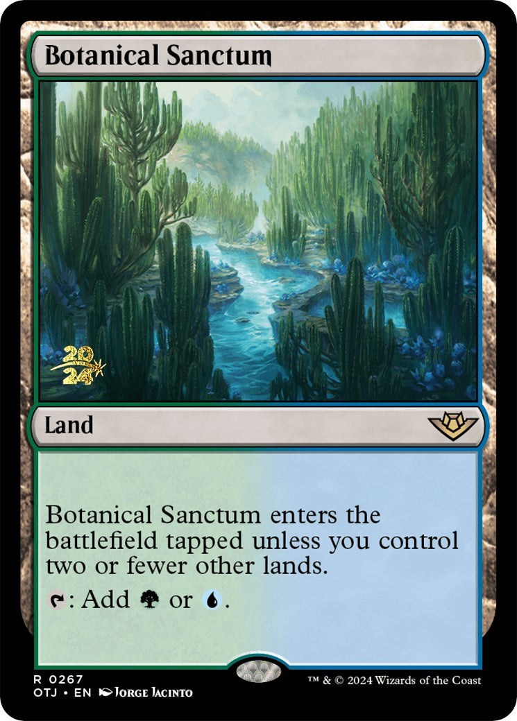 Botanical Sanctum (OTJ) [Outlaws of Thunder Junction Prerelease Promos] | Yard's Games Ltd