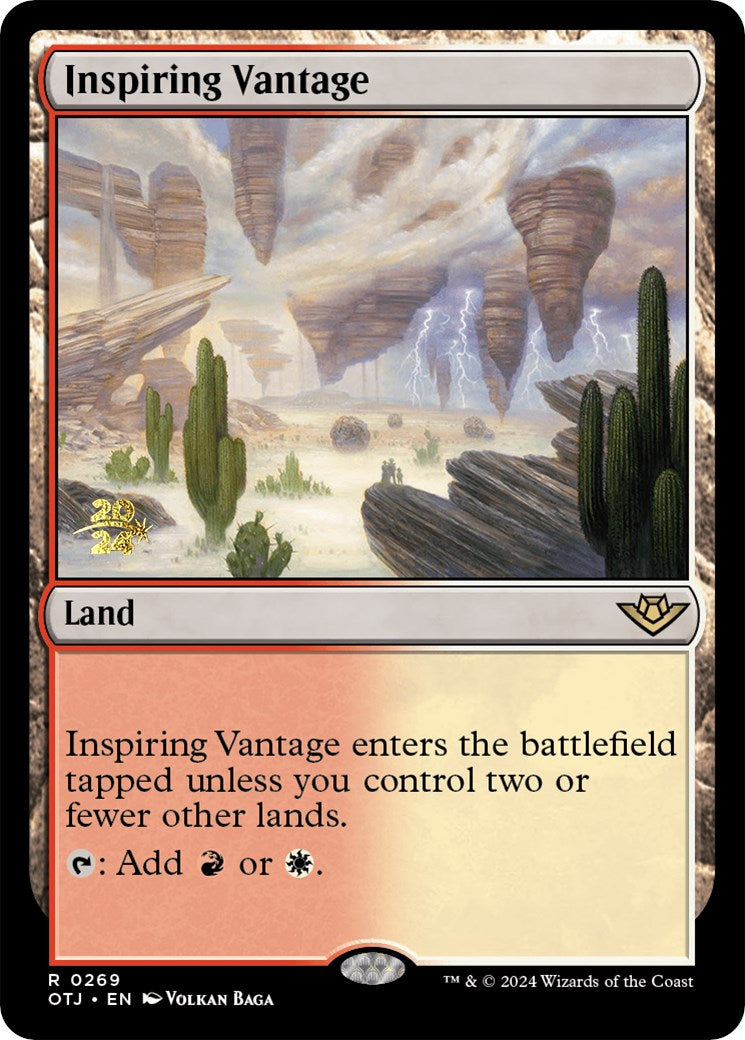 Inspiring Vantage (OTJ) [Outlaws of Thunder Junction Prerelease Promos] | Yard's Games Ltd