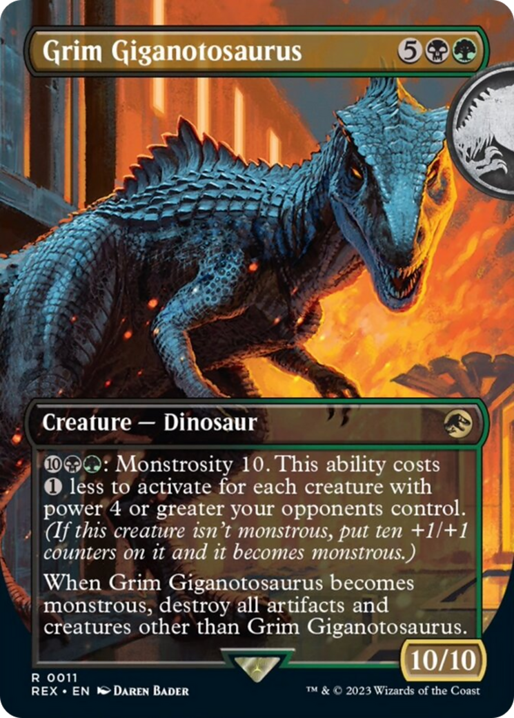 Grim Giganotosaurus (Borderless) [Jurassic World Collection] | Yard's Games Ltd