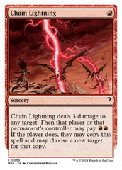 Chain Lightning (White Border) [Mystery Booster 2] | Yard's Games Ltd