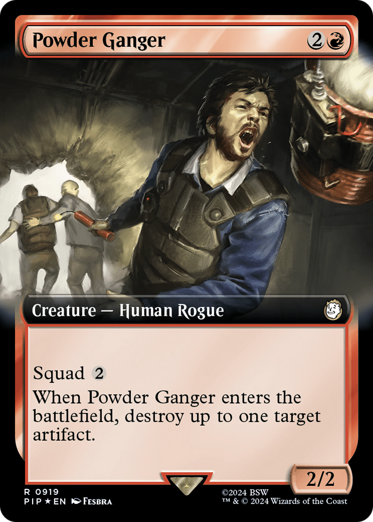 Powder Ganger (Extended Art) (Surge Foil) [Fallout] | Yard's Games Ltd