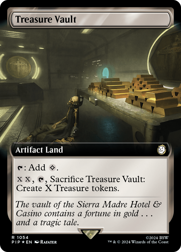 Treasure Vault (Extended Art) (Surge Foil) [Fallout] | Yard's Games Ltd