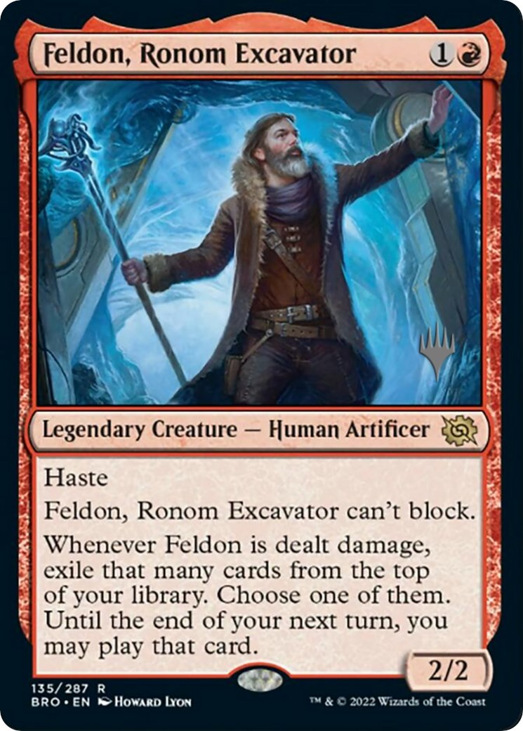 Feldon, Ronom Excavator (Promo Pack) [The Brothers' War Promos] | Yard's Games Ltd