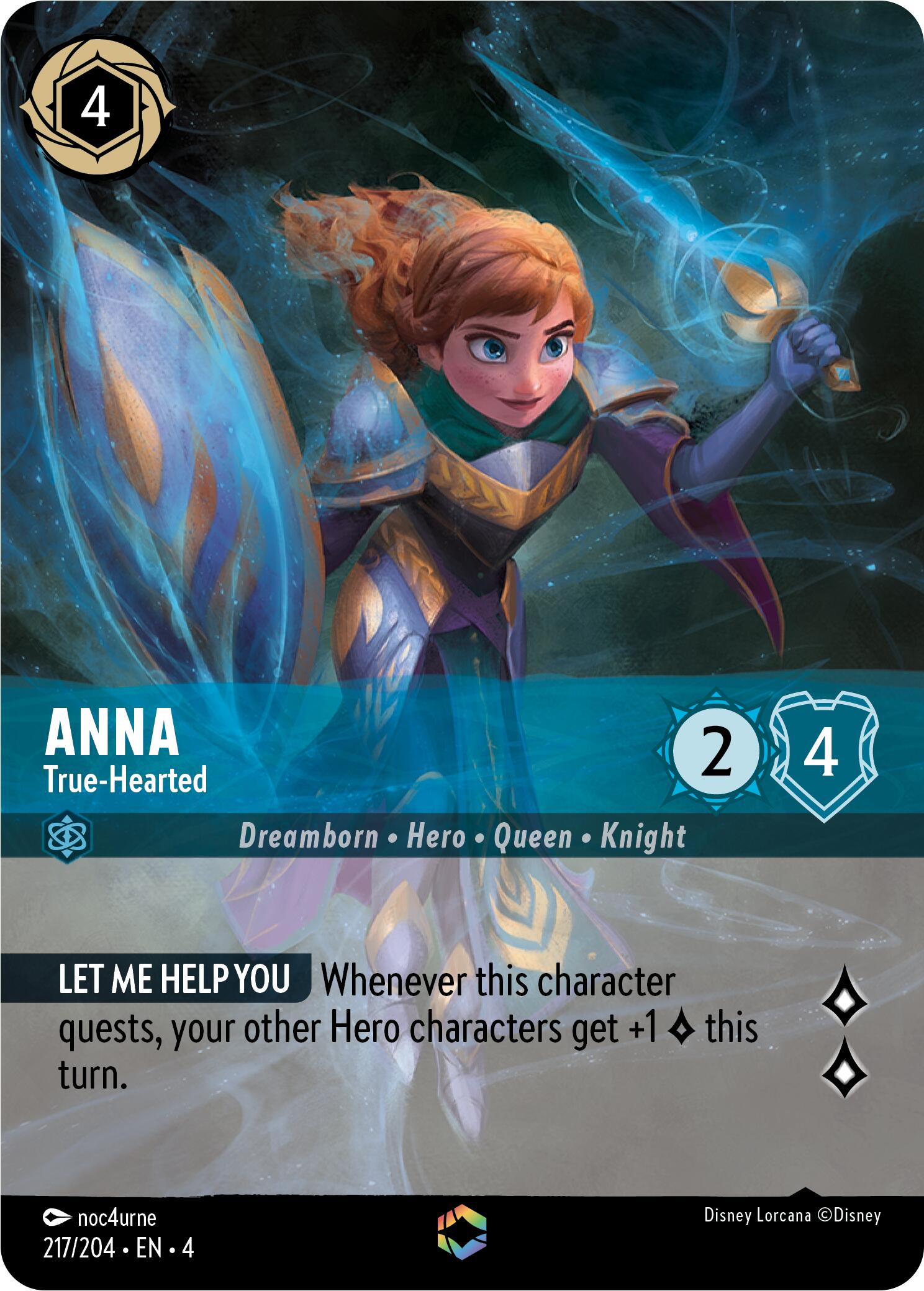 Anna - True-Hearted (Enchanted) (217/204) [Ursula's Return] | Yard's Games Ltd