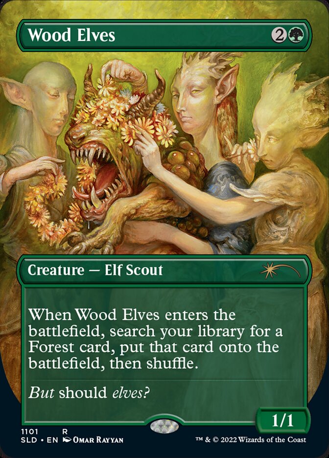 Wood Elves (Borderless) [Secret Lair Drop Series] | Yard's Games Ltd