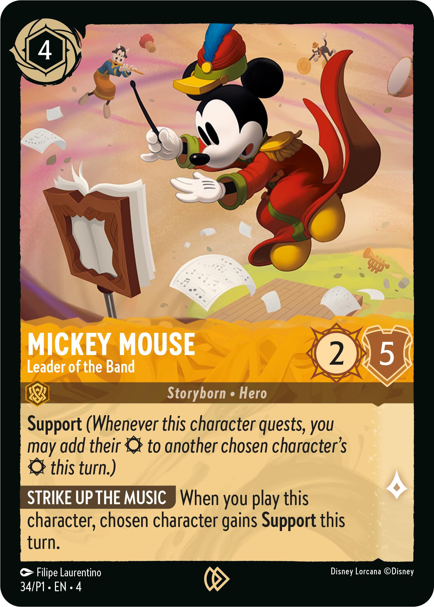 Mickey Mouse - Leader of the Band (34) [Promo Cards] | Yard's Games Ltd