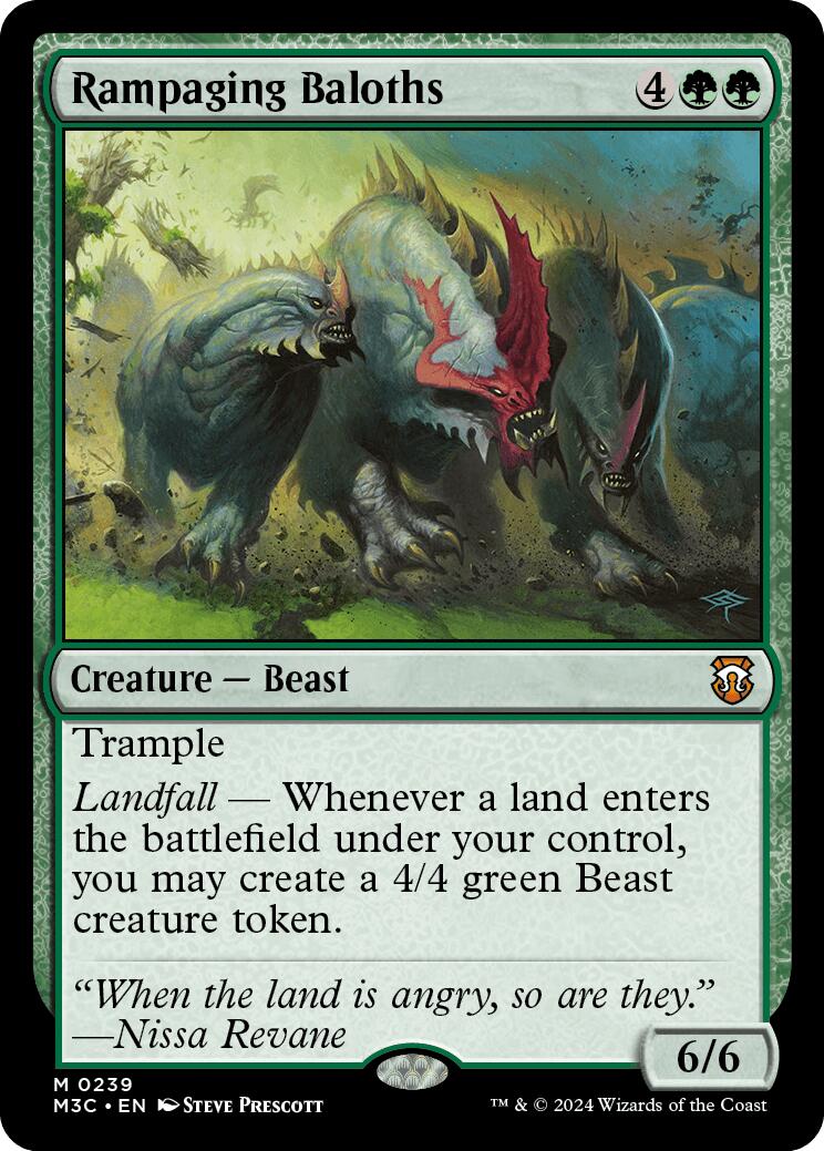 Rampaging Baloths [Modern Horizons 3 Commander] | Yard's Games Ltd