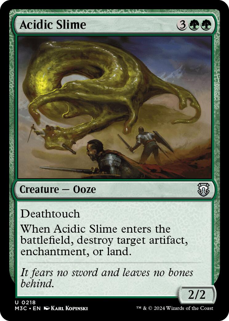 Acidic Slime [Modern Horizons 3 Commander] | Yard's Games Ltd