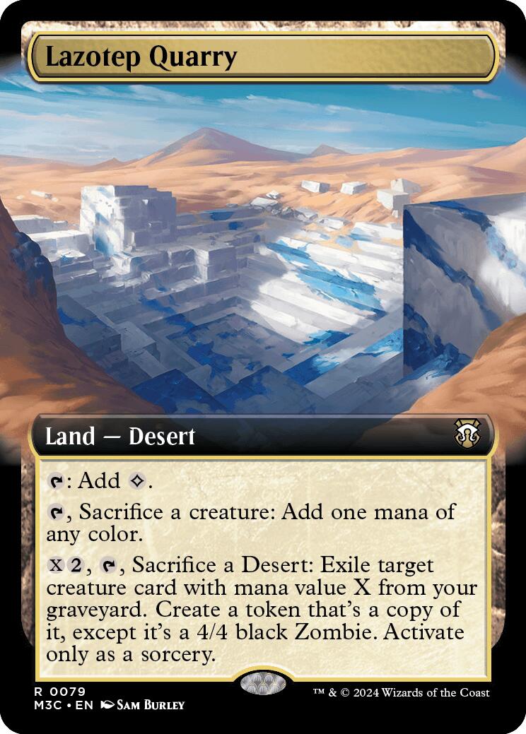 Lazotep Quarry (Extended Art) (Ripple Foil) [Modern Horizons 3 Commander] | Yard's Games Ltd