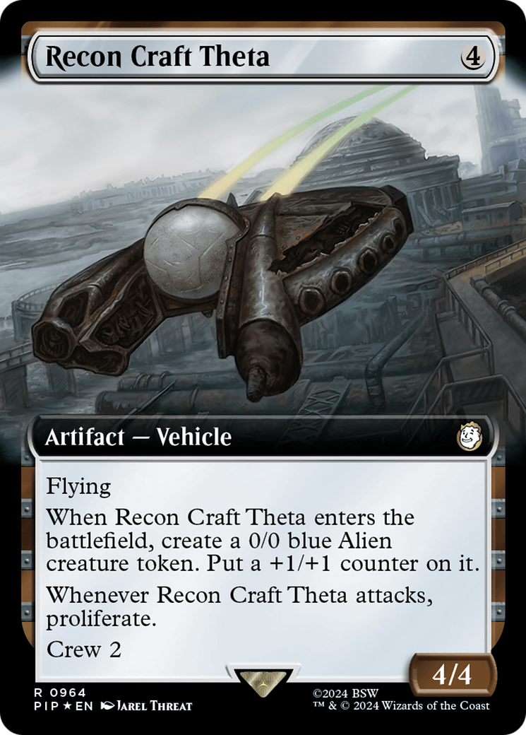 Recon Craft Theta (Extended Art) (Surge Foil) [Fallout] | Yard's Games Ltd