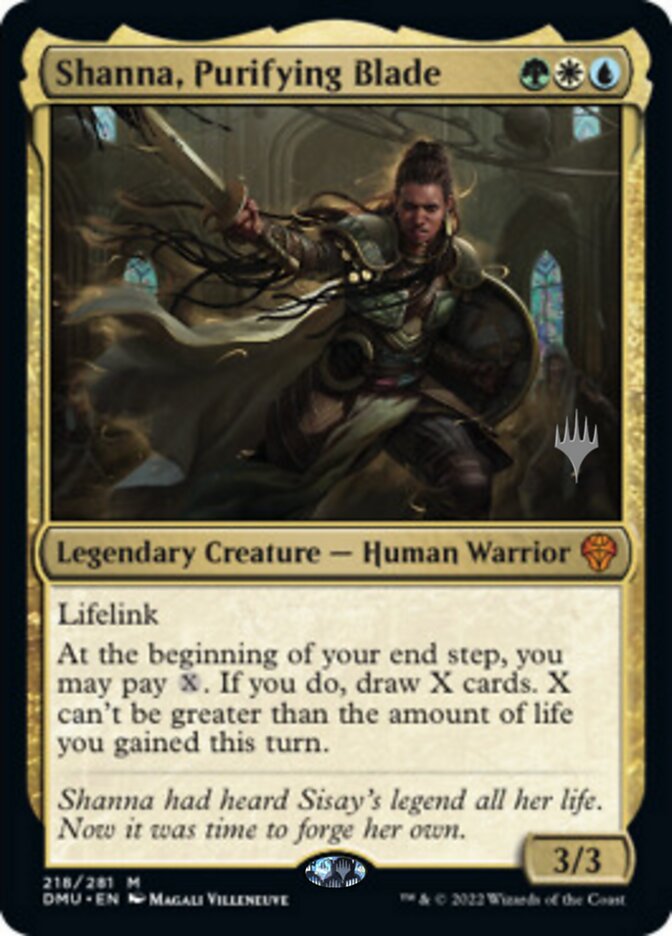 Shanna, Purifying Blade (Promo Pack) [Dominaria United Promos] | Yard's Games Ltd