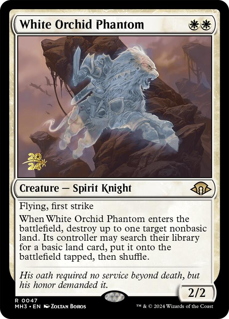 White Orchid Phantom [Modern Horizons 3 Prerelease Promos] | Yard's Games Ltd