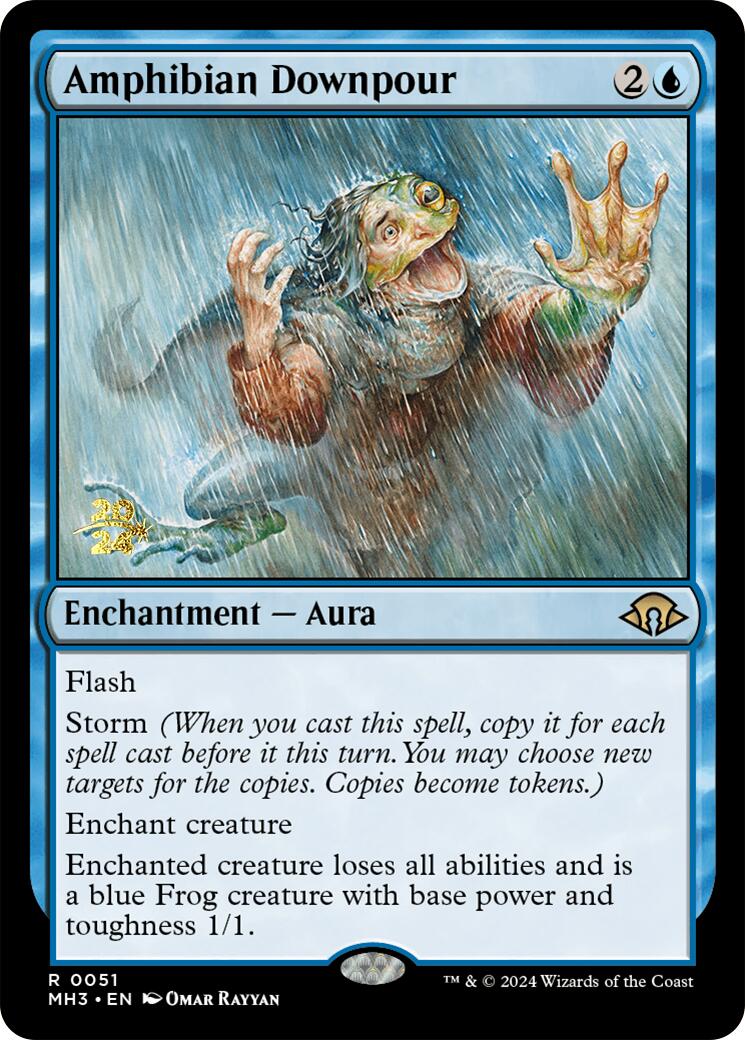 Amphibian Downpour [Modern Horizons 3 Prerelease Promos] | Yard's Games Ltd