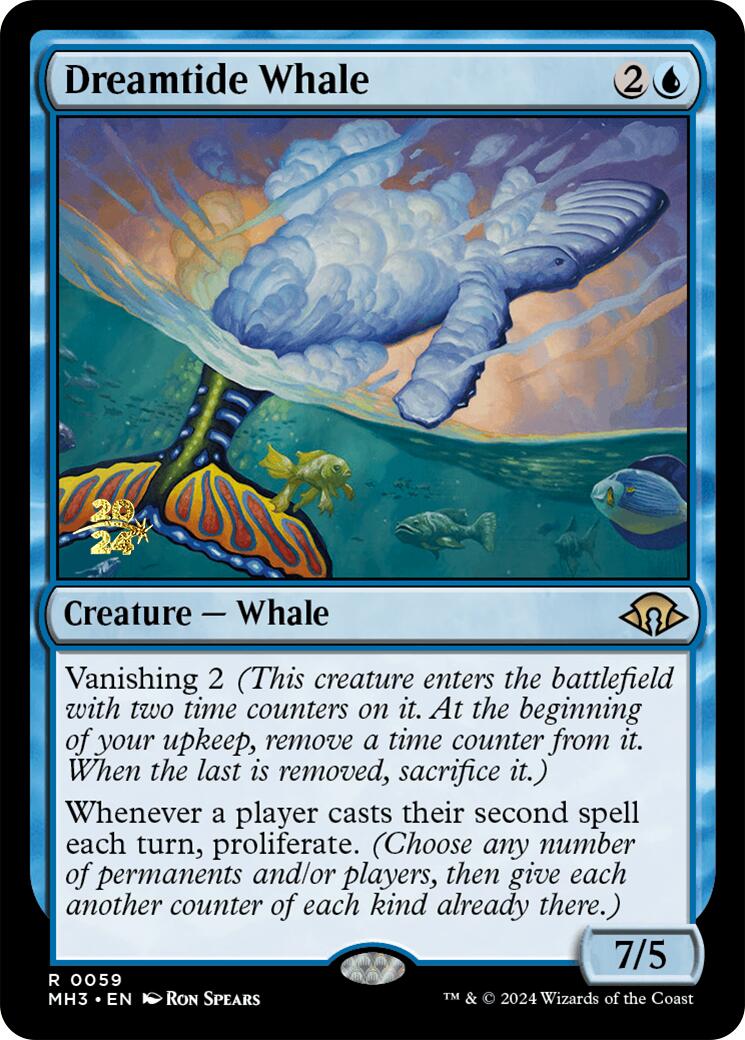 Dreamtide Whale [Modern Horizons 3 Prerelease Promos] | Yard's Games Ltd